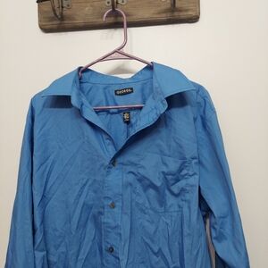 George Men's button up dress shirt collared